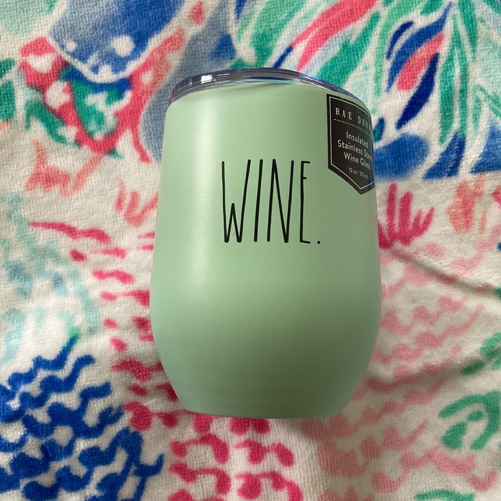 Rae Dunn Insulated Stainless Steel Wine Glass - Picture 2 of 9